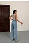 Women's High Waist Wide Leg Jeans Palazzo Trousers - 4