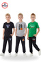 3-Pack Crew Neck Printed Detail Men's Detailed 6-Piece Boys' Top and Bottom Set