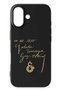 iPhone 17 Compatible Ataturk Signature Black Silicone Licensed Phone Case