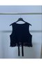 Girl's 6-9 Years Old Vest with Tassels and Lettering Stripes 36017 - 4