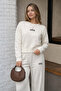 Ola Printed Sweater & Pants Two-Piece Knit Set - 2