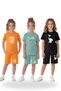 Girl's 3-Piece T-Shirt + 3-Piece Shorts Set - 6 Pieces