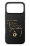 iPhone 17 Pro Compatible Ataturk Signature Black Silicone Licensed Phone Case