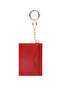 Red Shk134 Faux Leather, Five Compartments, Heart-Shaped Card Holder and Bag Charm - 3