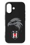 iPhone 16 Compatible Eagle Emblem Black Silicone Licensed Phone Case