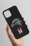 iPhone 12 Pro Max Compatible Eagle Emblem Black Silicone Licensed Phone Case - 3