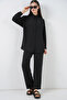 Women's Shirt and Pants Two-Piece Set 30063 - Black - 5