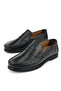 , Men's Genuine Leather Casual Shoes 1611065Z301 Black - 5