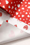 Heart-Shaped Gift Packaging Gelatin Set of 4 – 50X70 cm (2 Red + 2 White) - 2