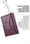 Purple Shk134 Faux Leather, Five Compartments, Heart-Shaped Card Holder and Bag Charm - 5