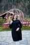 Elegant Women's Solid Color Viscose Zippered Plus Size Cap Coat Cardigan
