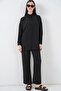 Women's Shirt and Pants Two-Piece Set 30063 - Black