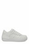 Unisex White Platform Sole Sneaker - Thick Sole Casual Sports Shoes - 4