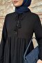 Lina Tasseled Black Dress - 2