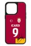iPhone 15 Pro Max Compatible Mauro Icardi Signed Glass Licensed Phone Case with Jersey Piece