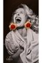 Vintage Gold Earrings with Red Stone Detail - 2