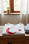 Turkish Flag Kids T-Shirt - White Unisex Cotton Long Sleeve Casual Basic Kids Flag T-Shirt - 2