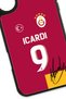iPhone 16 Compatible Mauro Icardi Signed Glass Licensed Phone Case with Jersey Piece - 2