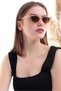 Karmio Women's Coffee Cat Eye Ultra Light Uv400 Filtered Sunglasses