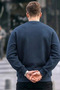 Men's Tiger Printed Loose Fit Navy Blue Sweatshirt - 6
