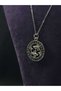 Pisces Zodiac Steel Pendant and Chain Jewelry Classic Stoneless Accessory Daily Luck Chakra Stars Zodiac Sign - 3