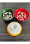 Handmade 3-Piece 13 cm Ceramic Snack Bowl, Sauce Bowl, Soup Bowl - 3