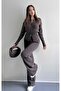 Snap Fastener Slim Cut Ella Knitwear Set - 4