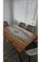5 Piece Luxury Living Room Sets with Agar Guipure on Linen - 5