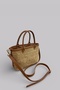 Cera Extra Light Soft Rope and Genuine Leather Detailed Stylish Design Straw Women's Hand and Shoulder Bag