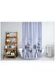 Tropik Polyester Fabric Geometric Pattern Gray Bathroom Curtain Domestic Production Shower Curtain