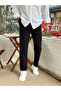 Italian Cut Linen Trousers Black