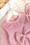 Stylish 100% Cotton Baby Girl Romper Set with Scallop Trim and Hat - 5