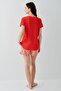 Women's 50% Cotton 50% Modal Shorts Pajama Set – Short Sleeve, Soft Texture, Relaxed Fit - 4