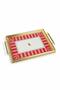 Luxury Presentation Tray with Gold Frame and Pink Bird Motif - 44X30 cm - 4
