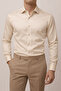 Slim Fit Slim Fit Long Sleeve Easy Iron Breathable Texture Tie Collar Four Seasons White Men's Shirt - 4