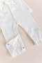 100% Cotton Baby Girl Romper with Guipure Bow - 2