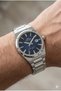 Navy Blue Dial Men's Wristwatch |   41mm Tsuyosa Design, Steel Band, 10 Atm - 4