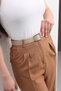 Suede Square Buckle Women's Trouser Belt, Dress Belt, Coat Belt - 2
