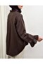 Long Sleeve Shirt with Ruffles on the Back and Front -K. Coffee - 6