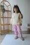 Girl's Winter 3-Yarn Printed Shawl-Printed Top and Bottom Set - Soft Texture-2001-Jlb-031 - 3