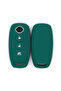 Nissan Qashqai Trail Juke Silicone Key Case Cover (Green White - New Case)