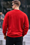 Men's Wellbeing Printed Red Sweatshirt - 5