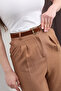Suede Classic Buckle Grid-Strap Women's Pants Belt, Dress Belt, Coat Belt - 2