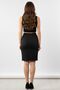 Pencil Skirt - Slim Fit Midi Pencil Skirt with Elastic Waist Ks Black - 4