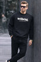 Men's Wellbeing Printed Black Sweatshirt - 3