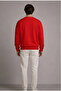 Men's America Print Loose Red Sweatshirt - 5