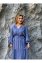 Buttoned Loose Maxi Dress with Belt Detail - 2