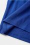 Women's Plus Size Off-The-Shoulder V-Neck Viscose Blue T-Shirt – Front and Back V-Neck - 5