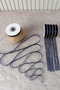 Navy Blue Organza Tulle Ribbon 1 cm 22 Meters - Package, Wedding, Engagement, Dowry, Gift, Decoration, Party - 4