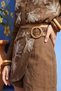 Reef Embroidery Work Buckle Applique Side Zipper Elastic High Waist Summer Minimalist Crop Shorts Set - 6